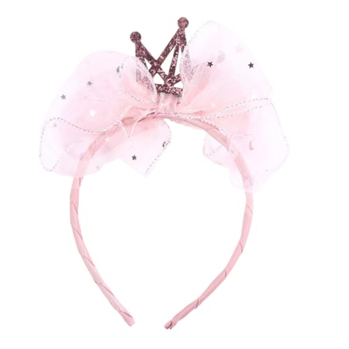MUSISALY Spitzen-haarreifen Für Mädchen Geburtstagsstirnband in Kronenform Kinder-kopfschmuck Partyzubehör von MUSISALY