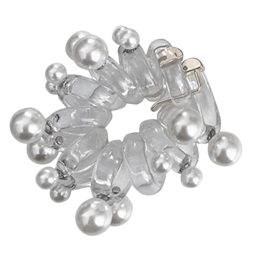 MUSISALY Perlenstirnbänder Für Frauen Spiral-haargummis Elastische Haargummis Aus Telefonkabel Für Feines Dünnes Haar Pferdeschwanz Halter Haar-accessoires Für Damen von MUSISALY