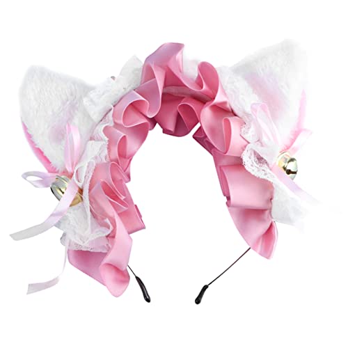 MUSISALY Katzenohren Stirnband Plüsch Haarband Cosplay Party Zubehör Tierohr Kopfbedeckung Plüsch Stirnband Für Mädchen Hochzeit Tanz Geburtstag von MUSISALY