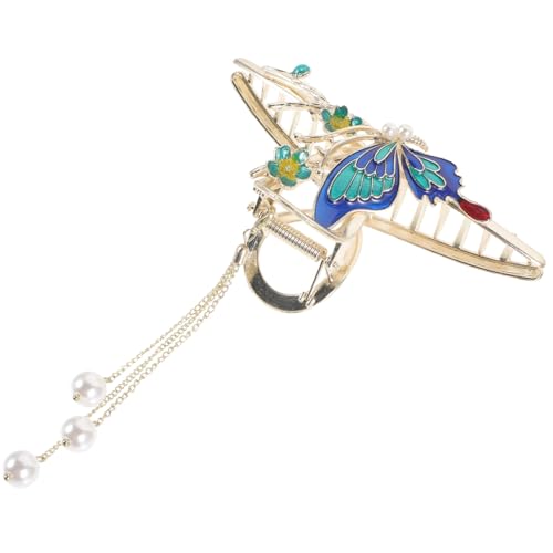MUSISALY Große Metall Haarklammer Schmetterling mit Tassel Design für Dickes Haar Damen Haarklammer Stabil Rutschfest Haarschmuck für Hochzeit Alltag und Party Geeignet von MUSISALY