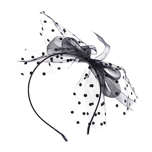 MUSISALY Netzform-kopfbedeckung Mit Schleife Haar-accessoire Für Damen Modisches Stirnband Haarband Mit Spitze Einzigartige Kopfbedeckung von MUSISALY