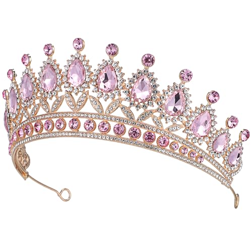 MUSISALY Haardekor Mit Diamantkrone Stirnband Für Braut Hochzeitsschmuck Accessoire Für Mädchen Strass-kopfschmuck von MUSISALY