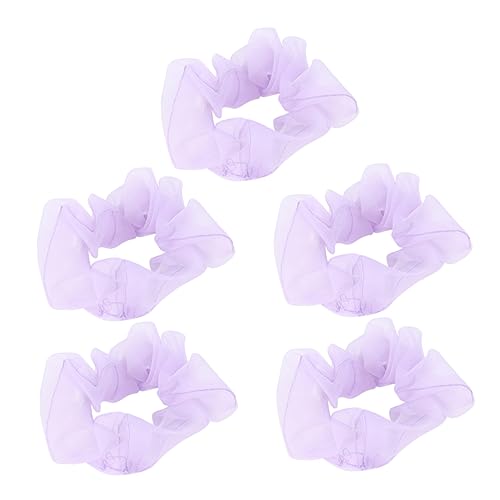 MUSISALY 5stücke Garn-haargummis Für Damen Bunte Einfache Pferdeschwanzhalter Haarseile Aus Stoffmaterial Leicht Und Sicher Für Sommer von MUSISALY