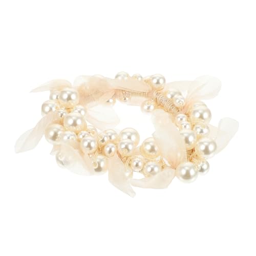 MUSISALY Haarklammer Perlen Für Damen Elastische Haarschlaufe Mit Perlendesign Elegante Kopfbedeckung Für Verschiedene Haarstile MUSISALY Haarklammer Perlen Für Damen Elastische Haarschlaufe Mit Perlendesign Elegante Kopfbedeckung Für Verschiedene Haarstile von MUSISALY