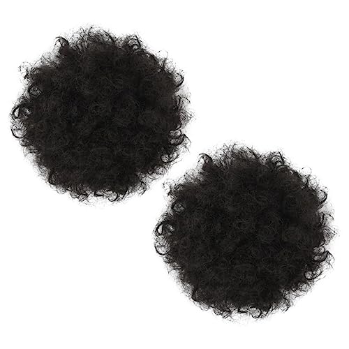 MUSISALY Dutt-haarteil Aus Künstlichem Haar Lockige Afro-haarteile Mit Clips 2er-set Für Frauen Leicht Und Natürlich MUSISALY Dutt-haarteil Aus Künstlichem Haar Lockige Afro-haarteile Mit Clips 2er-set Für Frauen Leicht Und Natürlich von MUSISALY