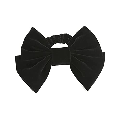 MUSISALY Große Haargummis Mit Schleife Für Frauen Haarringe in Schwarz Haarseil Für Pferdeschwanz Stilvolle Haarschmuck Für Jeden Anlass Für Alltag Und Besondere Anlässe von MUSISALY