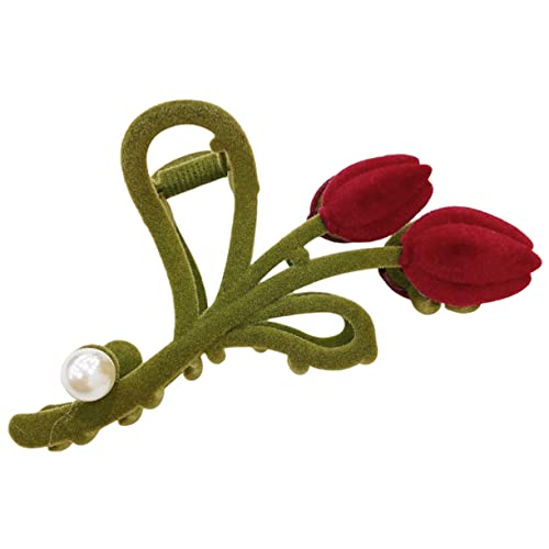 MUSISALY Blumen-haarspange Große Tulpen-haarklammer Für Damen Für Hochzeiten Partys Und Alltag Robust Und Vielseitig Für Haartypen von MUSISALY