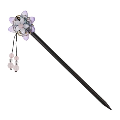 MUSISALY Holz-haarstäbchen Mit Hängendem Blumen-design Für Frauen Frisuren-werkzeug Für Alltag Und Abendveranstaltungen von MUSISALY