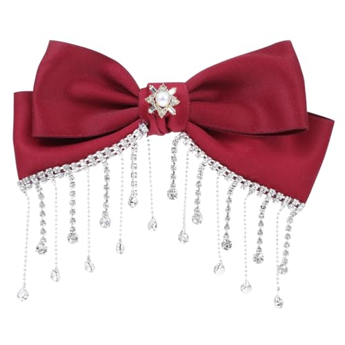 MUSISALY Rote Nationale Haarspange Bowknot Stilvolle Alligator Clip Haar Friseur Haarnadel Für Mädchen von MUSISALY