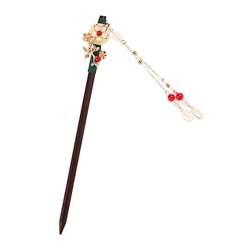 MUSISALY Chinesisches Haarstäbchen Mit Quaste Aus Holz Haarschmuck Für Frauen Traditioneller Accessoire von MUSISALY