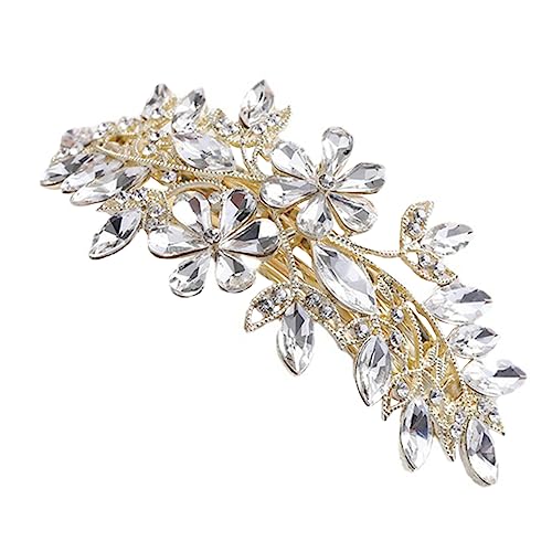 MUSISALY Strass-blumen-haarspange Zarte Frühlings-haarspangen Damen-haarschmuck Dekorativ Langlebig Praktisch von MUSISALY