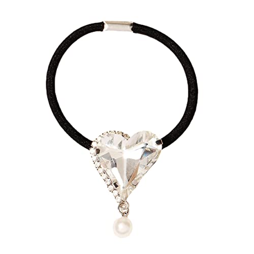 MUSISALY Haarschmuck Accessoire Mit Perlen Haargummis Und Strass-haargummi Für Damen Haarband Und Pferdeschwanzhalter von MUSISALY