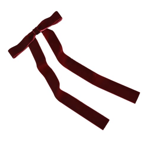 MUSISALY Hochzeit Haarschmuck Mit Tassel Elegante Rotfarbene Lange Schleifen-haarspange Für Damen Für Partys Zeremonien Und Besondere Anlässe von MUSISALY