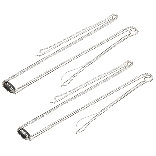 MUSISALY 2stücke Teiliges Set Haarschmuck Mit Ketten Für Damen Dekorative Haaraccessoires Haarketten Und Quasten Für Zöpfe Und Dreadlocks Langlebig Und Für von MUSISALY