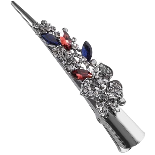 MUSISALY Retro Rhinestone Haarclip Für Damen Großer Haarklammer Mit Blumen-design Elegantes Haarstyling-tool Für Prom Und Geburtstagsfeiern Leicht Und Langlebig Für Jeden Anlass von MUSISALY