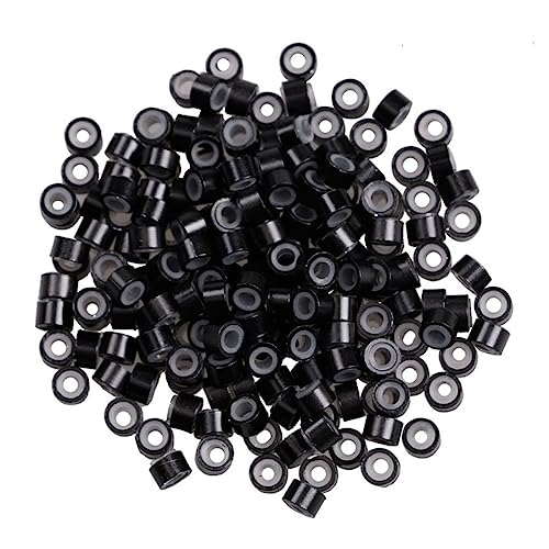 MUSISALY Haarschmuck Für Mädchen Zum Flechten 200 Stück Silikon-haarmanschetten Metall-zopfringe Filigrane Röhre Festliche Party-haardekorationen von MUSISALY