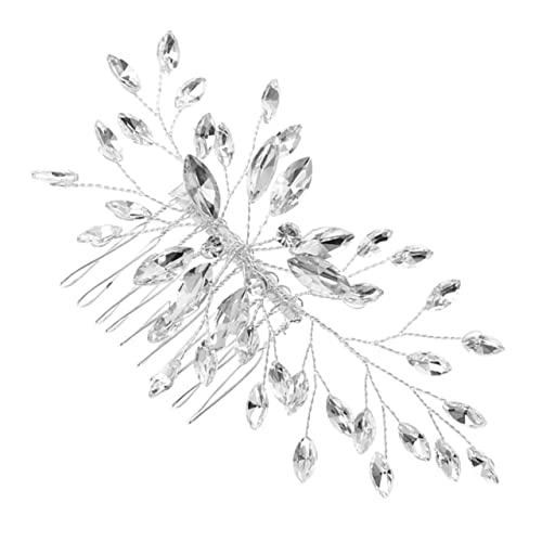 MUSISALY Braut Haarschmuck Wasserstein Haarkamm Mit Perlen Für Hochzeiten Elegante Haaraccessoires Für Bräute Ergänzung Für Brautkleider Und Besondere Anlässe von MUSISALY