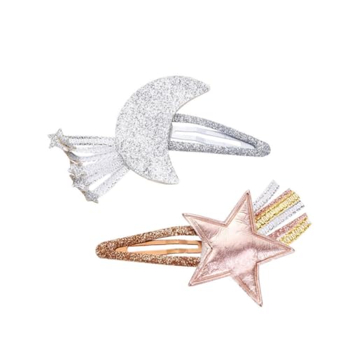 MUSISALY Pailletten-stern-mond-haarnadel-set Für Kinder – Stylische Haarnadel Haarspange Haarnadel Für Mädchen Kinder Und Jugendliche von MUSISALY