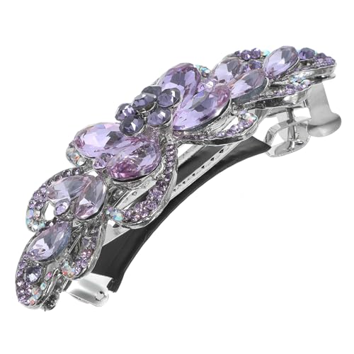 MUSISALY Rhinestone Haarklammer Für Damen Rutschfeste Blüten-haarspange Eleganter Haarschmuck Für Hochzeiten Und Partys Große Haarclip Für Verschiedene Frisuren von MUSISALY