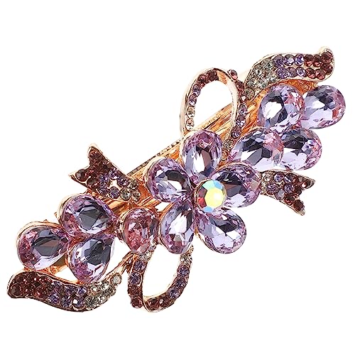 MUSISALY Haarspange Mit Strasssteinen Für Damen Metall-haarclip Für Formelle Anlässe Hochzeitshaarschmuck Frühlings-styling-tool von MUSISALY