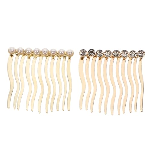 MUSISALY 2stücke Perlen-haarkämme Dekorativ Stilvolle Haarnadeln Mit Perlen Haarschmuck Für Mädchen Und Erwachsene Leicht Und Kompakt Für Alltag Und Party von MUSISALY