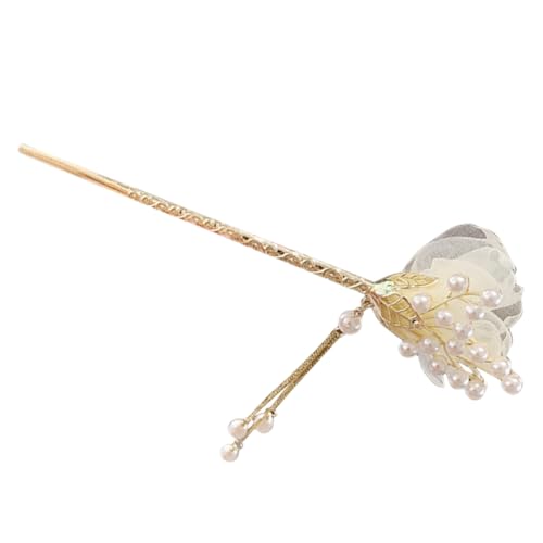 MUSISALY Blumenquasten Haarnadel Haarstab Chinesisches Haar-accessoires Vintage Haarstäbchen Für Frauen Haarnadel von MUSISALY