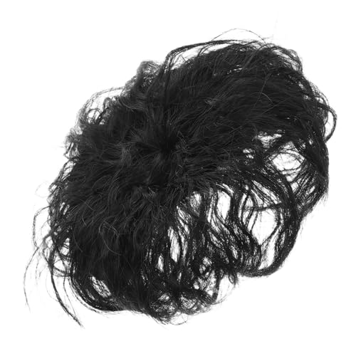MUSISALY Haarteil Für Damen Echthaar-topper Mit Lockiges Toupet Clip-in-haarverlängerung Volumenverstärkung Unsichtbare Mischung von MUSISALY