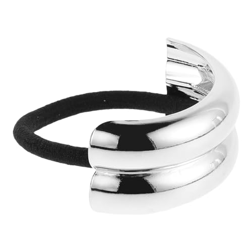 MUSISALY Metall Haarreif Geometrisch Elastisches Haarband Für Damen Vintage Kopfbedeckung Haarschmuck Für Hochzeit Weiches Haargummi Für Zopf Und Pferdeschwanz von MUSISALY