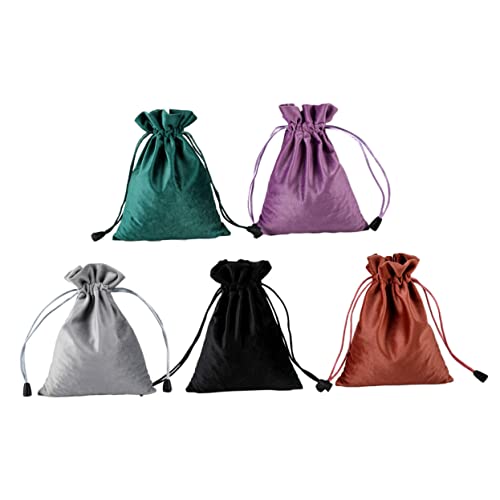 MUSISALY 5 Stücke Frauen Kosmetik Tasche Reise Kulturbeutel Schmuck Beutel Samt Lagerung Tasche Hängen von MUSISALY