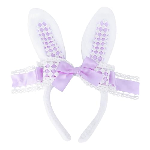 MUSISALY Hasenohren Stirnbänder Plüsch Für Kinder Haarreifen Ebene Kopfbedeckung Ohr Stirnbänder Mädchen Haarschmuck Kostüm Haarreifen von MUSISALY