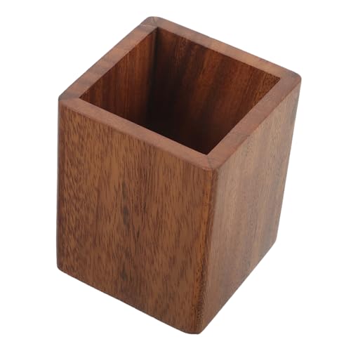 MUSISALY Holzbecher Stifthalter Make-up Pinselhalter Schreibtisch Organizer Mit Feiner Textur Und Haltbarkeit Für Make-up Pinsel Und Stifte von MUSISALY