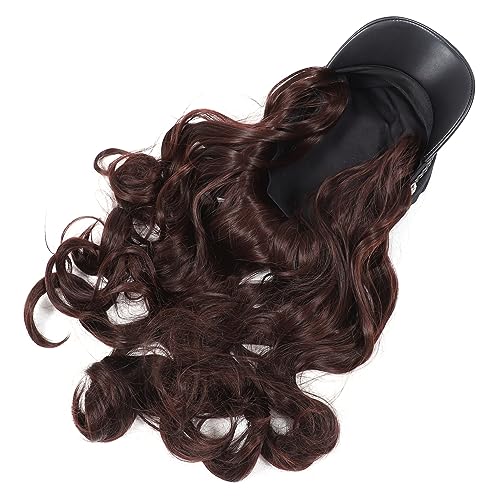 MUSISALY Hut Haar Frauen Perücke Hut Lockige Perücke Einteiliger Lockiger Kopfschmuck Stilvoll Und Natürlich von MUSISALY