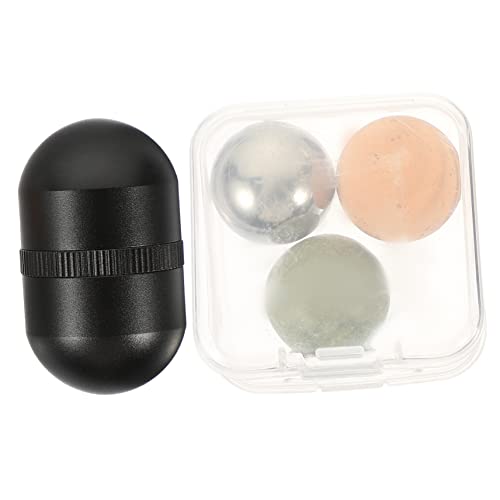 MUSISALY Jade-roller Für Gesicht Massagegerät Mit Jade-kugel Und Nackenrolle Kühlen Gesichts-schönheitsroller Massagezubehör Für Augen Haut von MUSISALY