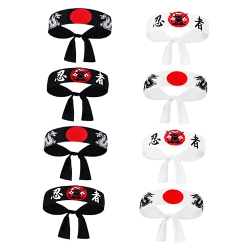 MUSISALY Japanisches Traditionelles Stirnband Samurai-karate Sport-bandana Kopfbedeckung von MUSISALY