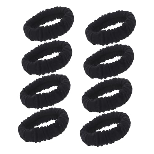 MUSISALY 8stücke Schwarze Samt-haargummis Elastische Jumbo-haargummis Haarband Haarknotenhalter Nahtlose Für Frauen Und Mädchen von MUSISALY