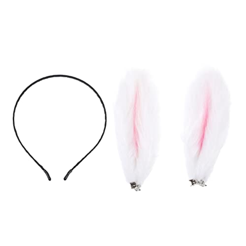 MUSISALY Kaninchenohr Stirnband Aus Plüsch Mit Hasenohren Dekor Für Kostüm Party Kopfbedeckung Für Erwachsene Und Junge Mädchen von MUSISALY