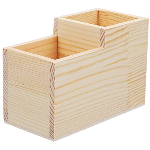 MUSISALY Kasten Schleifkopf Nagelstück Nagelbohrer-Organizer Mehrzweck-Kosmetik-Organizer Haushaltsorganisator Desktop- Kosmetikhalter aus Holz hölzern von MUSISALY