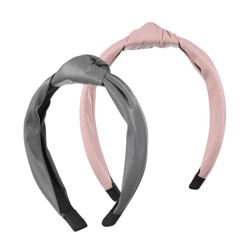 MUSISALY 2stücke Top Knot Stirnbänder Für Damen Und Mädchen Haarbänder Aus Leichtem Material Gesichtswasch-stirnbänder von MUSISALY