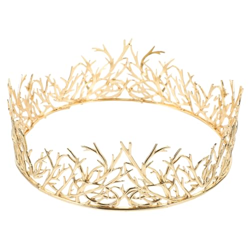 MUSISALY Luxus Braut Bräutigam Kopfschmuck Herren Damen König Krone Cosplay Accessoire Elegante Party von MUSISALY