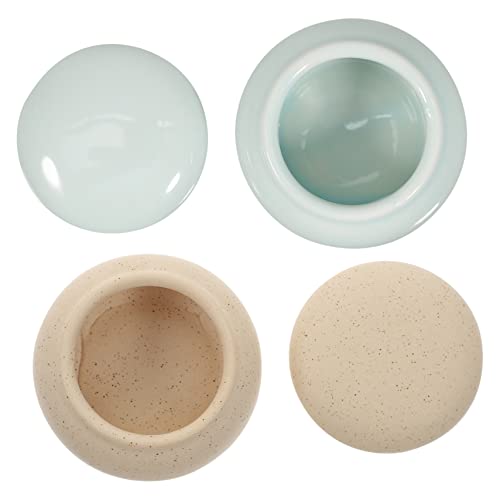 MUSISALY Kosmetik-aufbewahrungsdose Mit Deckel Kleine Keramikdose Für Balsam Praktischer Balsambehälter Mit Deckel Multifunktionaler Kosmetik-organizer von MUSISALY