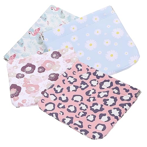 MUSISALY 4stücke Mini-Make-up-Tasche Kleine Kosmetiktasche Ohne Reißverschluss Selbstschließende Geldbörse Stylische Handtasche Für Reisen Camping Wandern Partys von MUSISALY