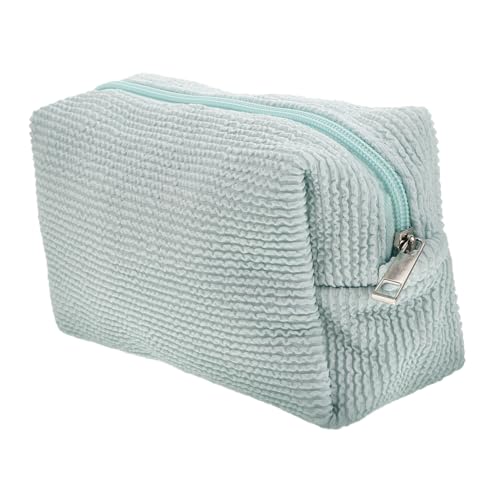 MUSISALY Kosmetiktasche Grün Für Reisen Make-up Tasche Mit Reißverschluss Kleine Schminktasche Für Damen Kulturtasche Zum Aufbewahren Von Lippenstift Und Gesichtspflege von MUSISALY