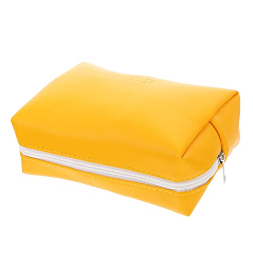 MUSISALY 1stücke Lovely Supple Bag Kleine Make-up Tasche Mit Reißverschluss Praktischer Kosmetikbeutel Für Damen Für Und Alltag Gelb von MUSISALY