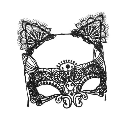 MUSISALY 1set Kreativer Kopfschmuck Spitzen Stirnband Augenmaske Cosplay Prop Haardekor Für Halloween Karneval von MUSISALY
