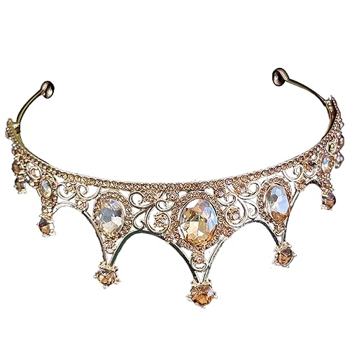 MUSISALY Rhinestone Krone Haarreif Für Braut Elegantes Diadem Mit Kristallen Für Hochzeit Geburtstag Prom Und Cosplay Leicht Und Bequem Zu Tragen von MUSISALY