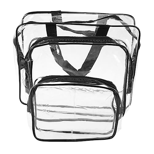 MUSISALY Transparente Kosmetiktasche Aus PVC 3 Größen Reißverschluss Organizer Für Reisen Und Zuhause Und Leicht von MUSISALY