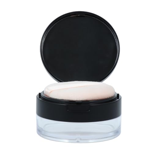 MUSISALY Leere mit Spiegel Tragbarer Zweischichtiger Make Up Organizer Inklusive Losem Puderbehälter und Weichem Puderquaste Kompakt für Unterwegs Geeignet für Make Up Zufällige Farbe von MUSISALY