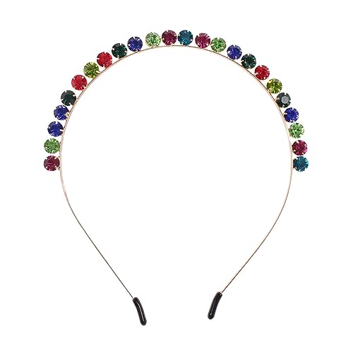 MUSISALY Schmuck-stirnband Bunt Diamant-strass Für Damen Haarband Glas-strass Stilvoll Und Vielseitig von MUSISALY
