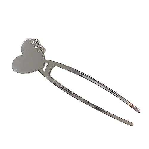 MUSISALY Hair Fork Love Heart Haarnadel Aus Metall Für Haarklammer Für Hochsteckfrisuren Für Partys Und Alltag Robust Und von MUSISALY
