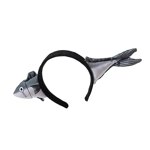 MUSISALY Lustige Haarbänder Winter Plüsch Haarband Dummes Kopftuch Fisch Haarreifen Hasen-plüsch-stirnband Plüsch-haarbänder Ostern-plüsch-stirnband Partyzubehör Valentinstag Stirnbänder von MUSISALY